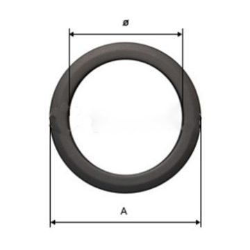 Steel flue covering ring - 120 mm