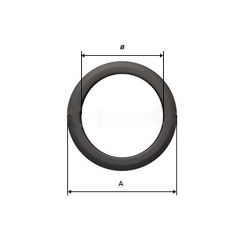 Steel flue covering ring - 200 mm