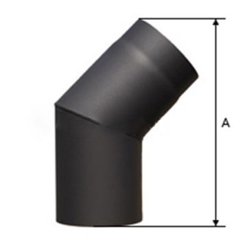 Steel flue elbow 45° - 250 mm
